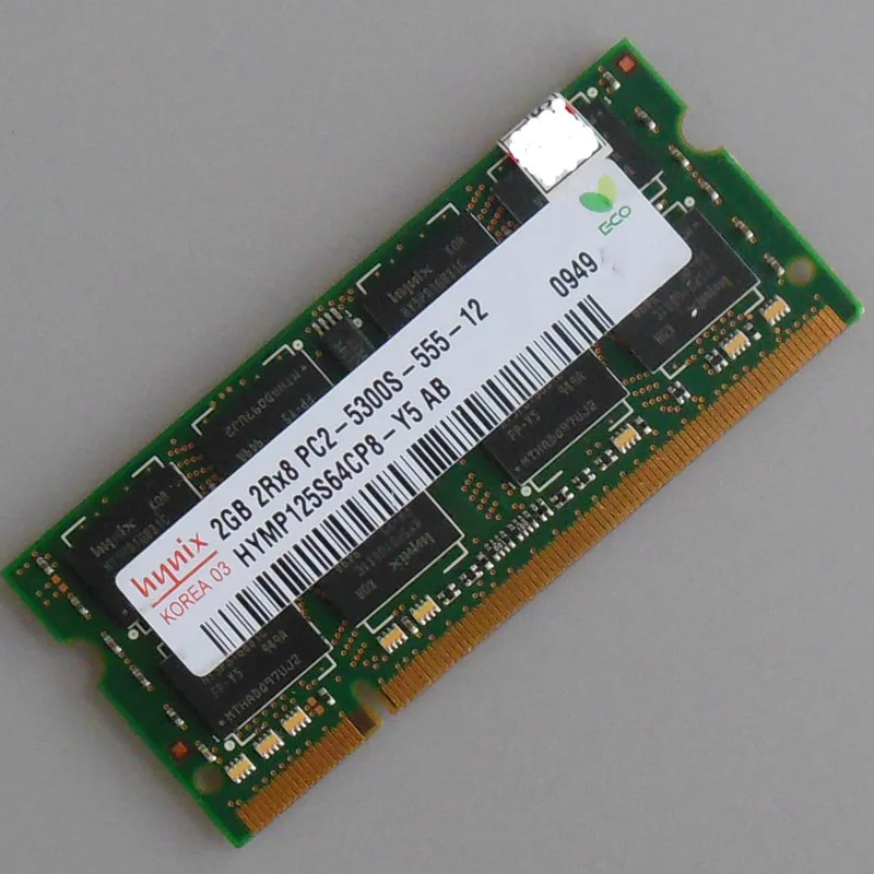 Hynix 2GB DDR2 PC2 5300S DDR2 667 667Mhz Laptop Memory CL5.0 SODIMM